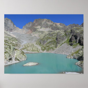 Póster Poster de Alpes Franceses Lac Blanc