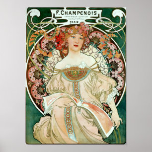 Póster Poster de Alphonse Mucha 1895
