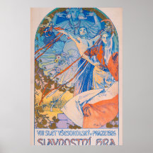 Poster de Alphonse Mucha en el Festival Sokol (192