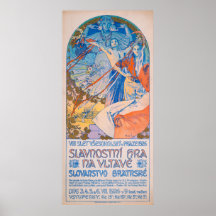 Poster de Alphonse Mucha en el Festival Sokol (192