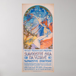Póster Poster de Alphonse Mucha en el Festival Sokol (192
