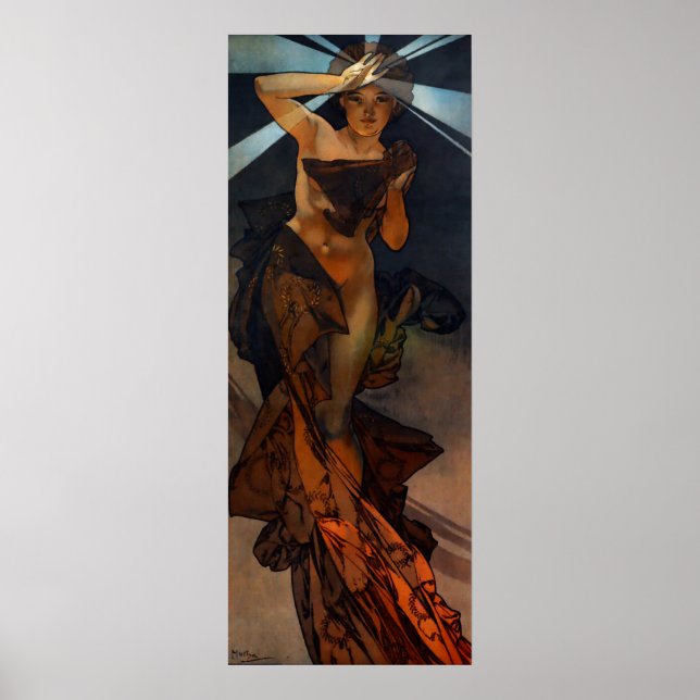 Póster Poster de Alphonse Mucha Morning Star (Frente)