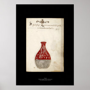 Póster Poster de Alquimia Medieval Italiana