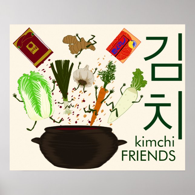 Póster Poster de amigos de Kimchi (Frente)