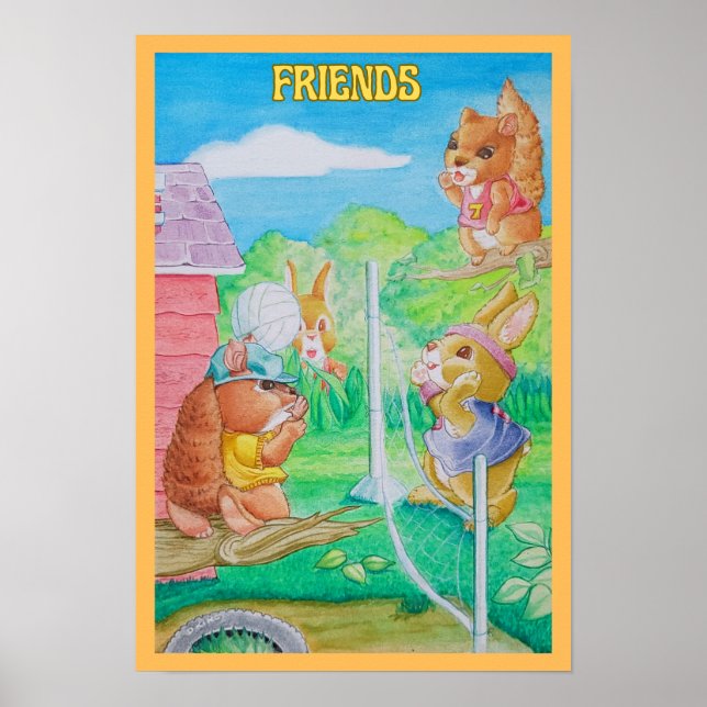 Póster Poster de amigos de niños (Frente)