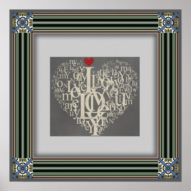 Póster Poster de amor (Frente)