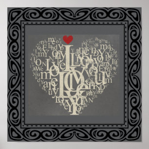 Póster Poster de amor