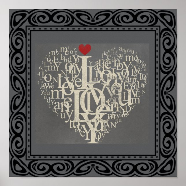 Póster Poster de amor (Frente)