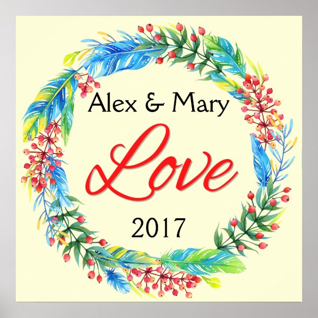 Póster Poster de amor de la pareja (Frente)