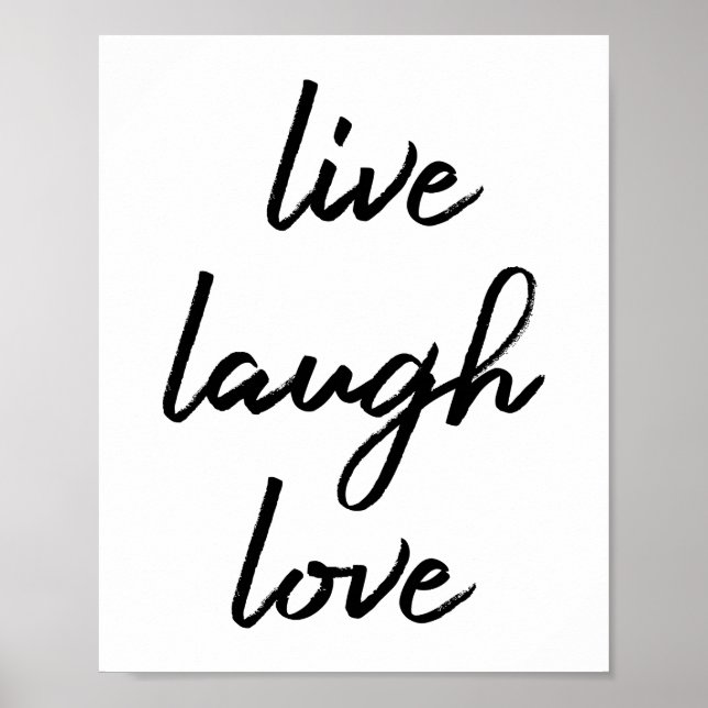 Póster Poster de amor de Live Laugh (Frente)