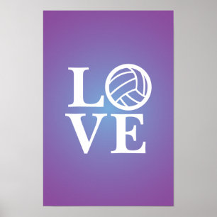 Póster Poster de amor de voleibol