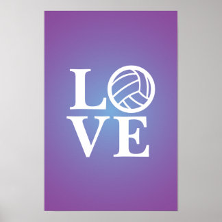 Póster Poster de amor de voleibol
