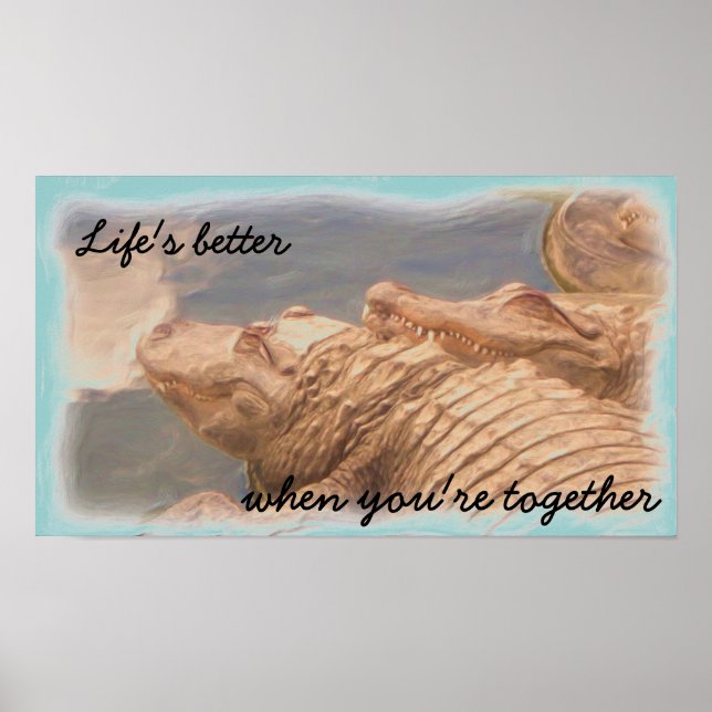 Póster Poster de amor del lagarto (Frente)