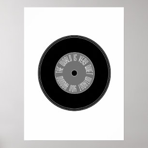 Póster Poster de amor en B&W