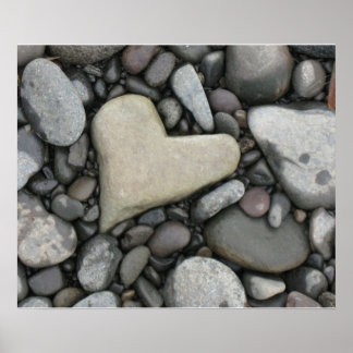 Póster Poster de amor en las rocas