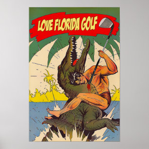 Póster Poster de Amor Florida Golf
