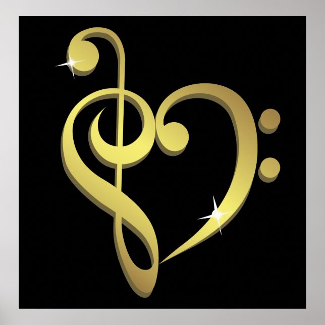 Póster Poster de amor musical (Frente)