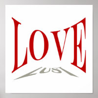 Poster de amor o lujuria