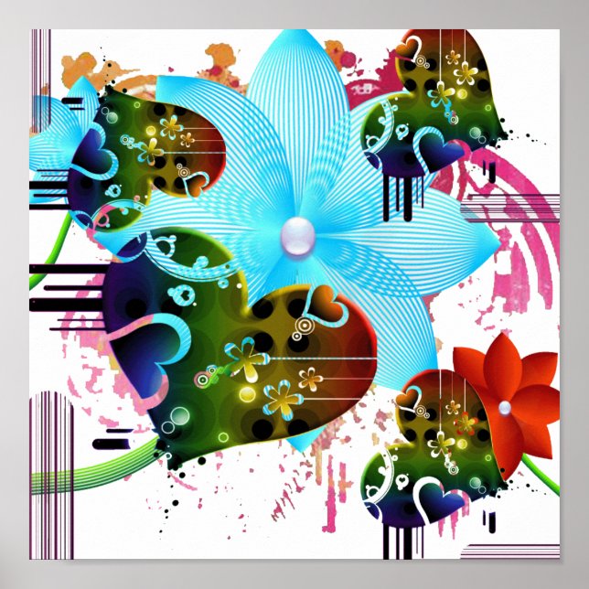 Póster Poster de amor tropical (Frente)