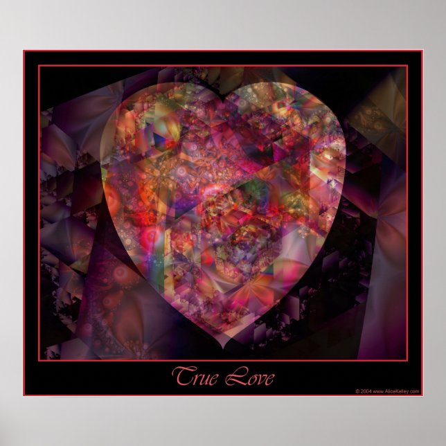 Póster Poster de amor verdadero (Frente)