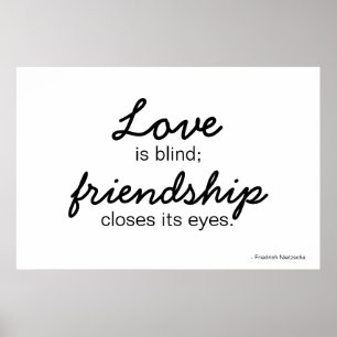 Póster Poster de amor y amistad