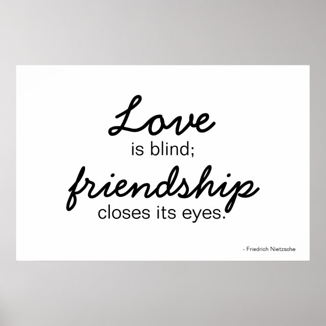 Póster Poster de amor y amistad (Frente)