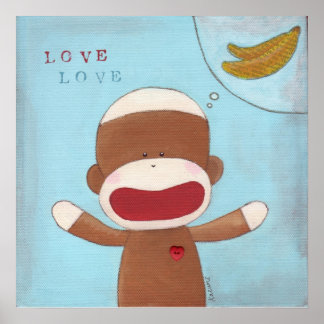 Póster Poster de amor y bananas
