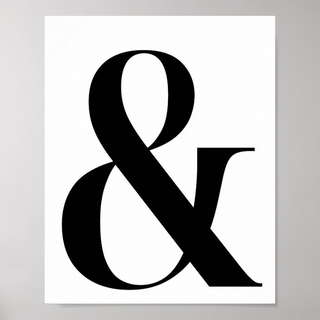 Póster Poster De Ampersand / Y Rótulo (Frente)