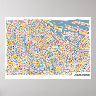 Póster Poster de Ámsterdam