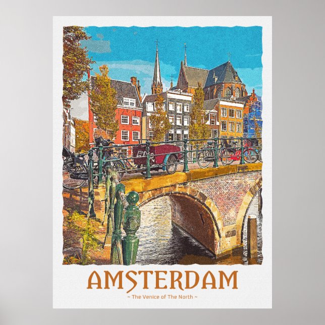 Póster Poster de Ámsterdam (Frente)
