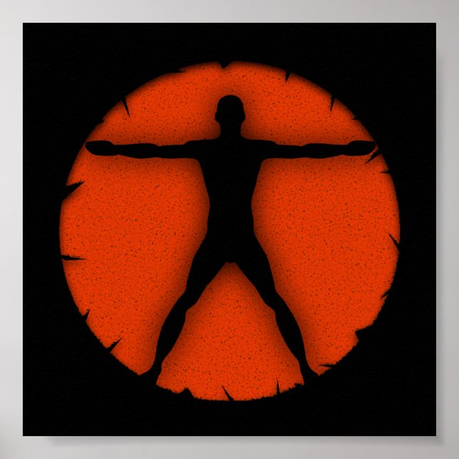 Póster Poster de anatomía de fitness por locura corporal (Frente)