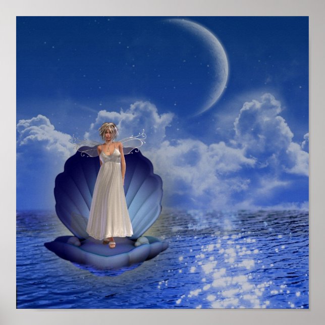 Póster Poster de ángel de agua (Frente)
