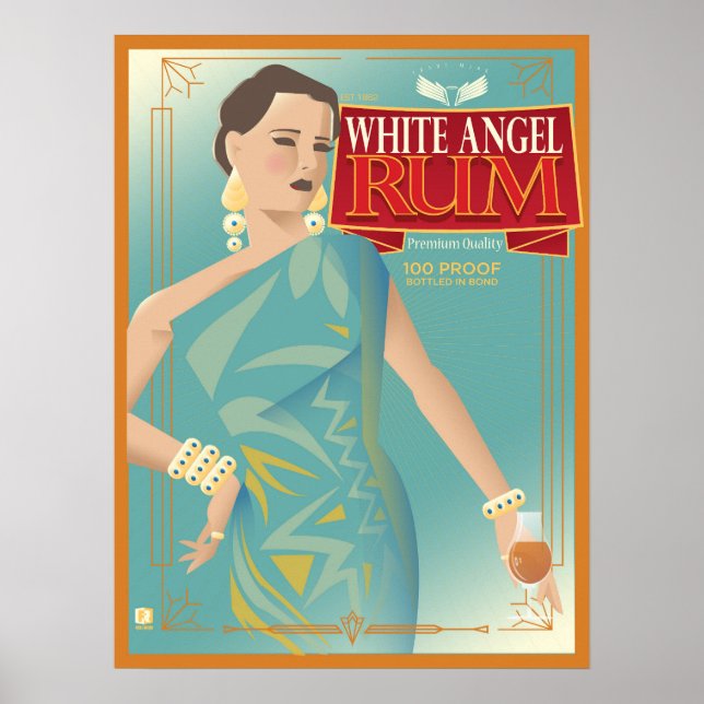 Póster Poster de Angel Rum blanco (Frente)