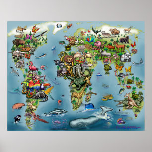 Póster Poster de animales