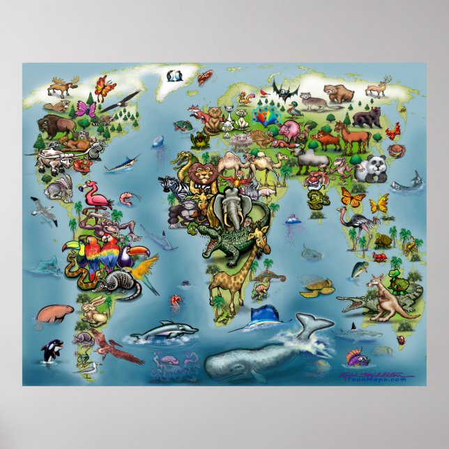 Póster Poster de animales (Frente)