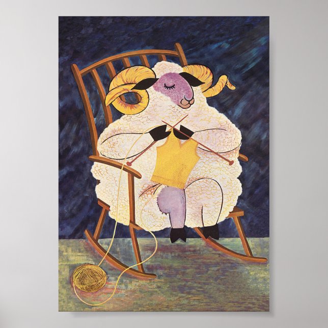 Póster Poster de animales de la cosecha de ovejas (Frente)