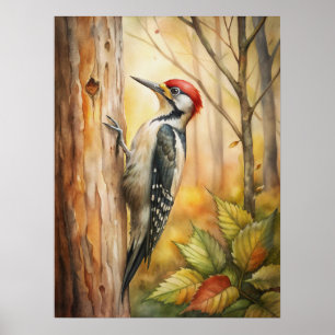Póster Poster de animales de otoño