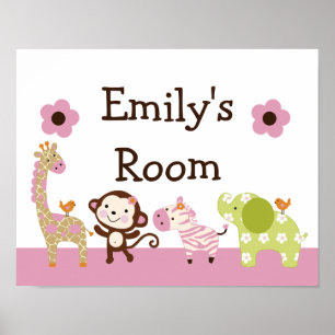 Póster Poster de animales Jill de jungla/arte de pared de