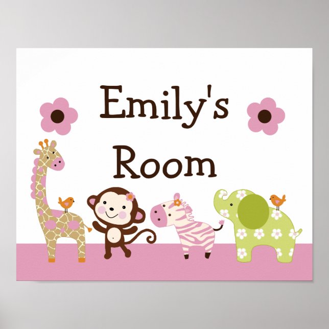 Póster Poster de animales Jill de jungla/arte de pared de (Frente)