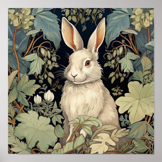 Póster Poster de animales salvajes Rabbit Wall Art (Frente)
