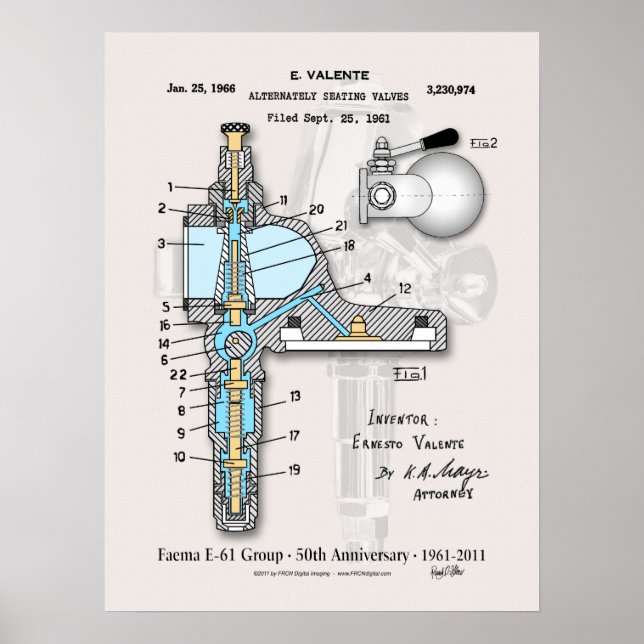 Póster Poster de aniversario E-61 18"x24" (Frente)