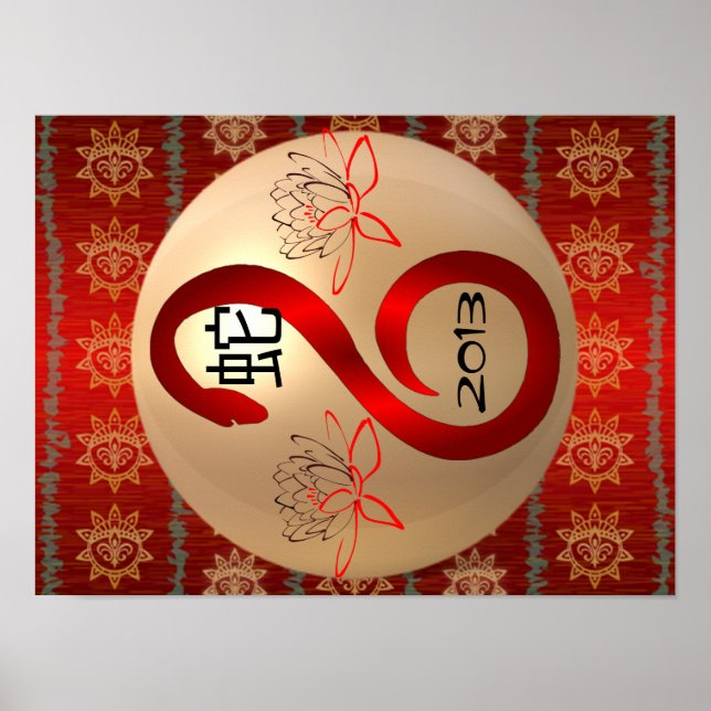 Póster Poster de Año de la Serpiente 2013 (Frente)