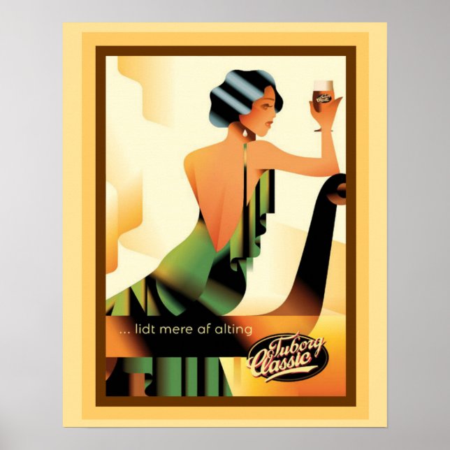 Póster Poster de anuncios clásicos de Tuborg 16 x 20 (Frente)