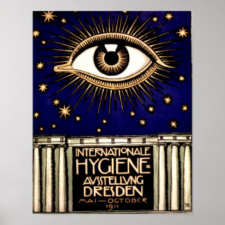 Póster Poster de anuncios de teatro/performance