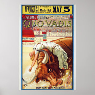 Póster Poster de anuncios de teatro/performance