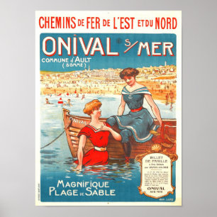 Póster Poster de anuncios de viajes de vintage