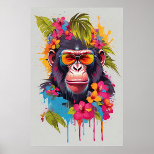 Póster poster De Apas "Oneness With The Universe"