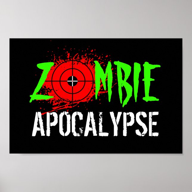 Póster Poster de apocalipsis zombi (Frente)