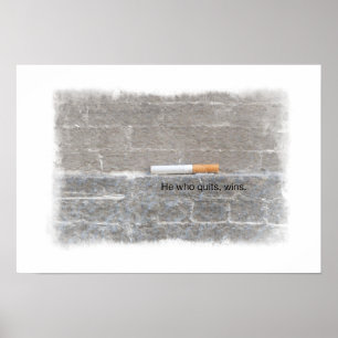 Póster Poster de apoyo para dejar de fumar - El que sale,