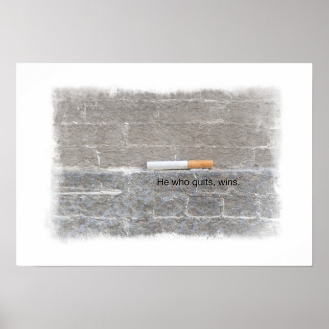 Póster Poster de apoyo para dejar de fumar - El que sale, (Frente)